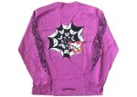 Chrome Hearts Matty Boy Spider Web L S T-Shirt Purple Supply