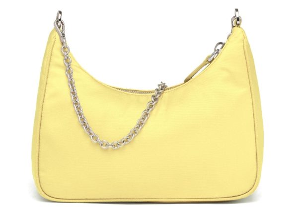 Prada Re-Edition 2005 Nylon Bag Lemon Yellow Online Hot Sale