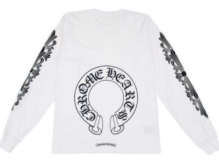 Chrome Hearts Floral Horseshoe L S T-Shirt White Online Hot Sale