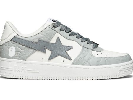 A Bathing Ape Bape Sta #4 Linecamo White Grey Discount