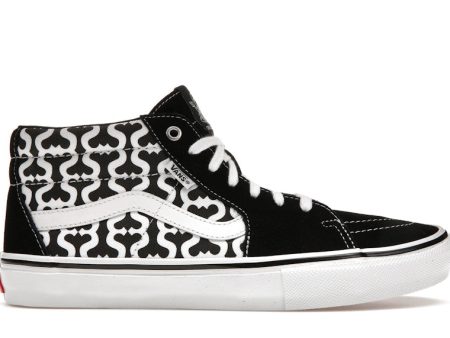 Vans Skate Grosso Mid Supreme Monogram S Logo Black Fashion