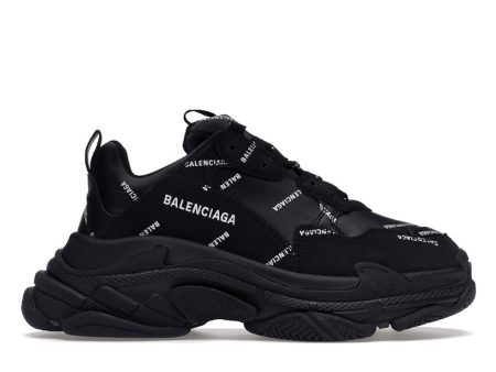 Balenciaga Triple S Black Logo (Women S) For Discount