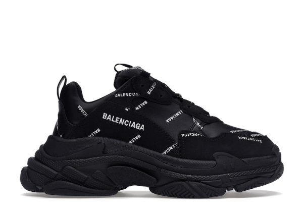 Balenciaga Triple S Black Logo (Women S) For Discount