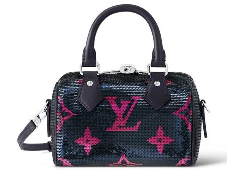 Louis Vuitton Speedy Bandouliere 18 Navy Fuchsia Online Hot Sale