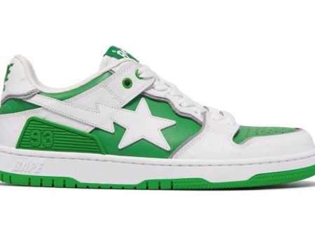 A Bathing Ape Sk8 Sta #1 Ostrich Pack White Green Online Hot Sale