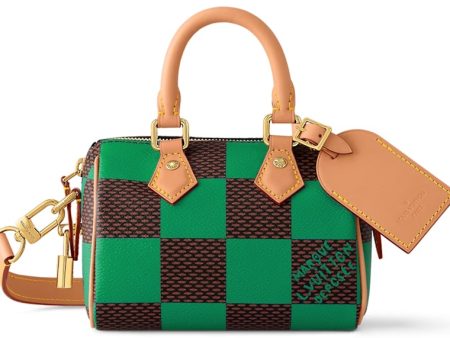 Louis Vuitton Nano Speedy Bandoulière Damier Pop Green Discount