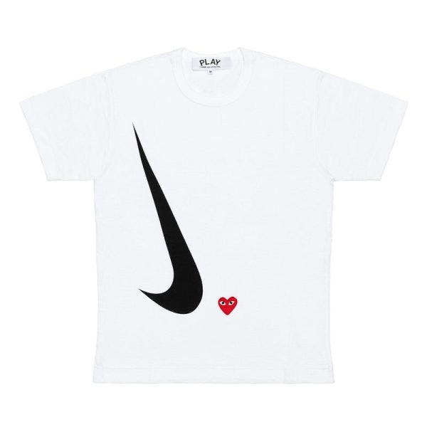 Cdg X Nike Ladies  T-Shirt White Hot on Sale