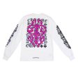 Chrome Hearts Eye Chart Dagger Longsleeve T-Shirt White Pink For Sale