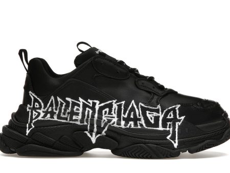 Balenciaga Triple S Diy Metal Artwork Black Sale