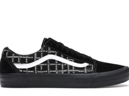 Vans Old Skool Supreme Grid Black Hot on Sale