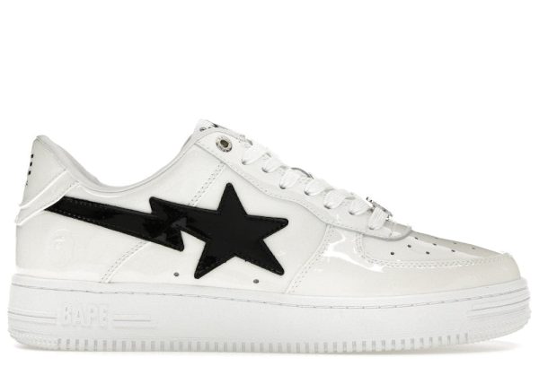 A Bathing Ape Bape Sta #2 White Patent For Sale