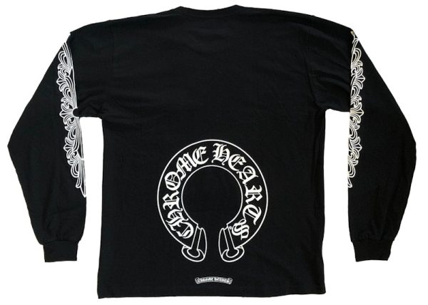 Chrome Hearts Horse Shoe L S T-Shirt Black Online Hot Sale