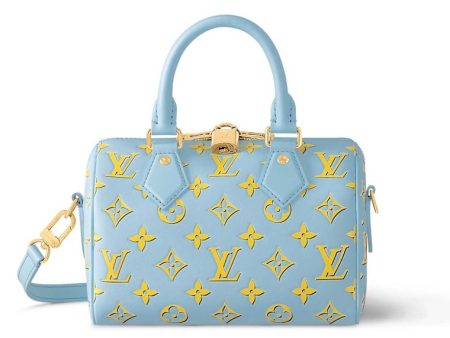 Louis Vuitton Speedy Bandouliere 20 Baby Blue Hot on Sale