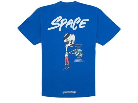 Chrome Hearts Matty Boy Space T-Shirt Blue on Sale