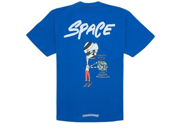 Chrome Hearts Matty Boy Space T-Shirt Blue on Sale