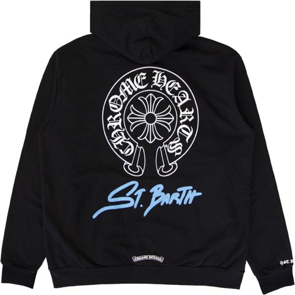 Chrome Hearts St. Barth Exclusive Zip Up Hoodie Black Online Sale