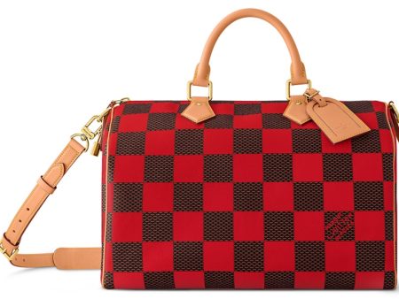 Louis Vuitton Speedy 40 Bandoulière Damier Pop Red Online Sale