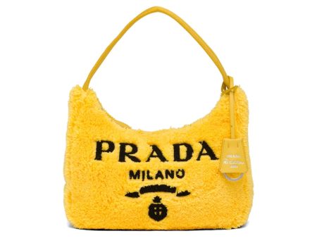 Prada Re-Edition 2000 Terry Mini Bag Yellow Black Online now