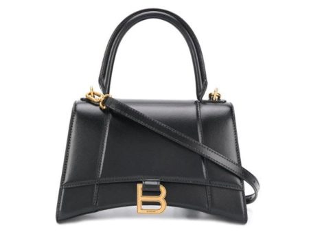 Balenciaga Hourglass Bag Small Black Hot on Sale