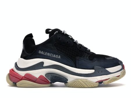 Balenciaga Triple S Black White Red (2018 Reissue) For Sale