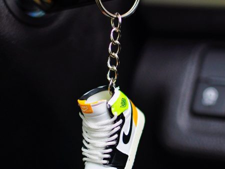 3D Sneaker Keychain AJ1 Volt Gold For Cheap