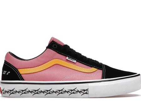 Vans Skate Old Skool Supreme Tribal Barbed Wire Pink Fashion