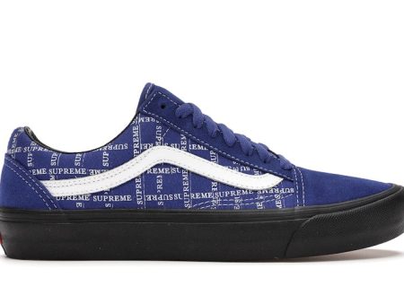 Vans Old Skool Supreme Grid Blue Discount