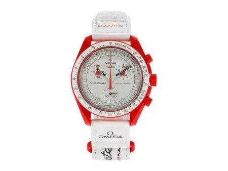 Swatch X Omega Bioceramic Moonswatch Mission To Mars For Discount