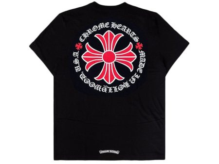 Chrome Hearts Made In Hollywood Plus Cross T-Shirt Black Red Online Sale