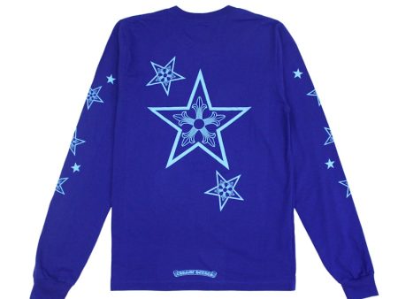 Chrome Hearts Star L S T-Shirt Blue Cheap