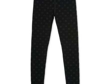 Chrome Hearts Logo Leggings Black Grey Multilogo For Sale