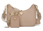 Prada Re-Edition 2005 Saffiano Leather Bag Cameo Beige For Cheap