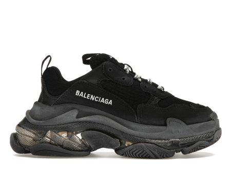 Balenciaga Triple S Clear Sole Double Black (Women S) For Cheap