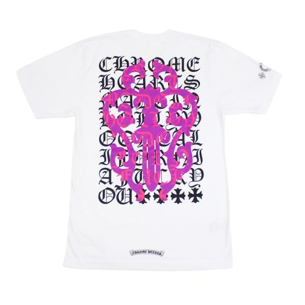 Chrome Hearts Eye Chart Dagger T-Shirt White Supply