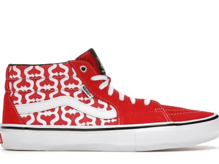 Vans Skate Grosso Mid Supreme Monogram S Logo Red Online Hot Sale