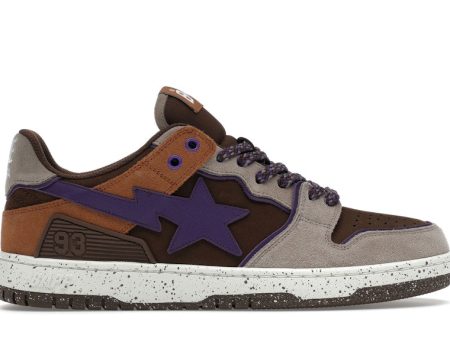 A Bathing Ape Sk8 Sta #7 M2 Brown Purple Fashion