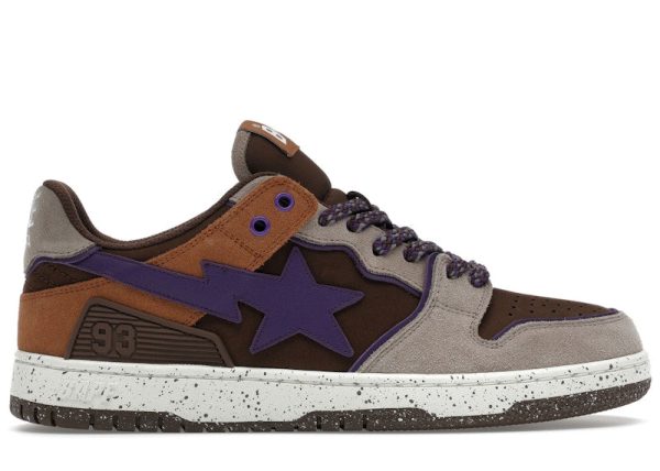 A Bathing Ape Sk8 Sta #7 M2 Brown Purple Fashion