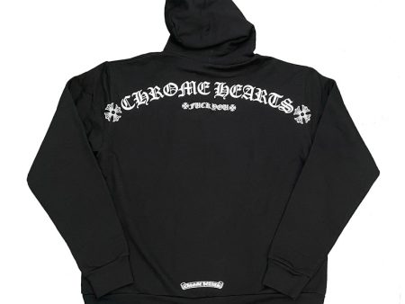 Chrome Hearts Shoulder Logo Hoodie Black Discount