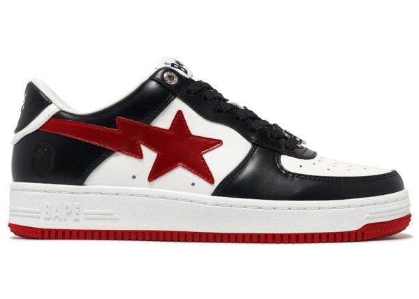 A Bathing Ape Bape Sta #3 M2 White Black Red on Sale