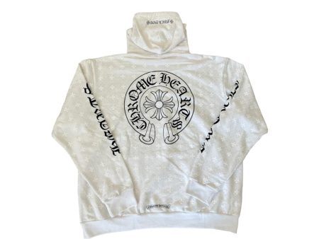 Chrome Hearts Plus Cross Horseshoe Hoodie White Cheap