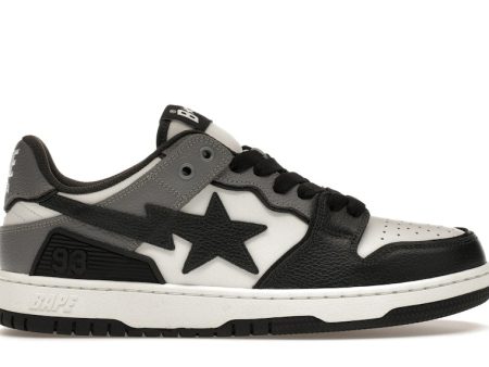 A Bathing Ape Sk8 Sta #5 Black White Grey on Sale