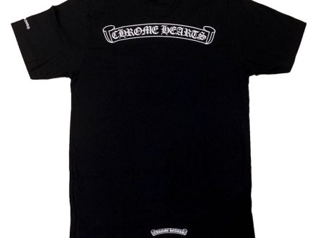 Chrome Hearts Scroll Logo T-Shirt Black For Cheap