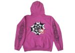 Chrome Hearts Matty Boy Spider Web Hoodie Purple For Sale