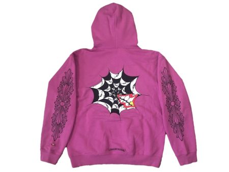 Chrome Hearts Matty Boy Spider Web Hoodie Purple For Sale