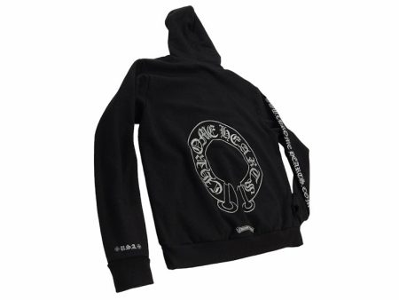 Chrome Hearts Silver Glitter Hoodie Black Online now