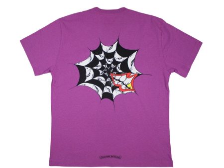 Chrome Hearts Matty Boy Spider Web T-Shirt Purple Online Sale