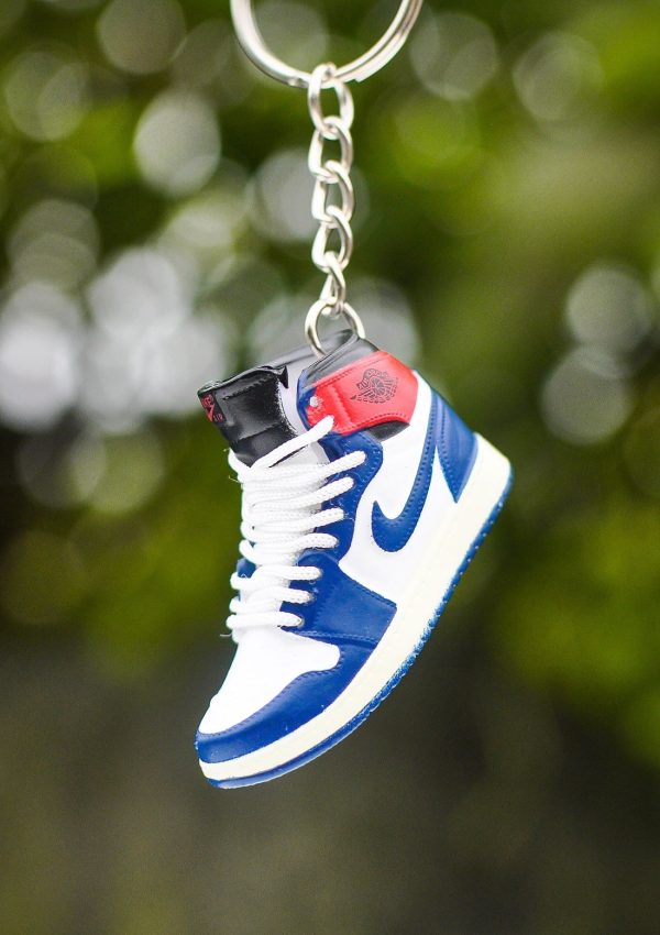 3D Sneaker Keychain AJ1 Union Blue Toe Online