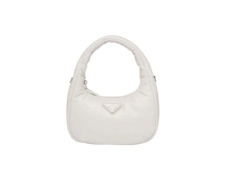 Prada Soft Padded Nappa-Leather Mini Bag White Supply