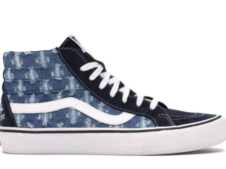 Vans Sk8-Hi Supreme Hole Punch Denim Blue Online now