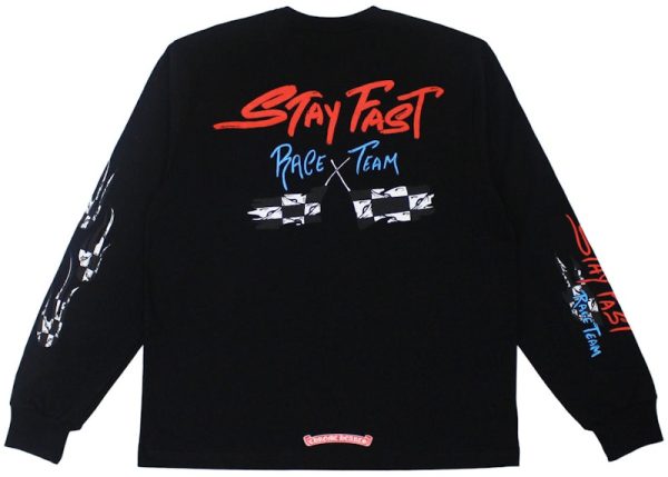 Chrome Hearts Matty Boy Stay Fast L S T-Shirt Black For Sale